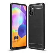 Samsung Galaxy A31 Case, Rugged Shockproof Heavy Duty Snti Slip Protective Case Cover (Black)