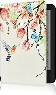 Sakenitly Case for Kindle 10th Generation (2019 Release, Model: J9G29R), Lightweight Splash Proof PU Cover for 6 inch Kindle 10th Generation