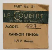 NOS Jaeger LeCoultre - Cannon Pinion - Cal. 493 - Part 21