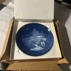 royal copenhagen christmas plate Jule after 1977 "Silent Night "- in box