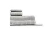 5pc Sheraton Luxury Maison Subway Towel Pack Set Home 100% Cotton Silver Grey