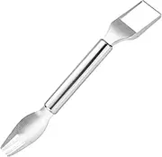 Watermelon Slicer | 2-in-1 Watermelon Cube Cutter | Stainless Steel Kitchen Gadget for Salad Prep, Comfortable Handle Tool for Outdoor