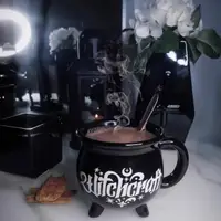 在飛比找蝦皮購物優惠-搖滾家飾 哥特暗黑魔法巫師藥罐杯子女巫魔法藥水杯咖啡杯水杯馬