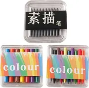 FOYTOKI 3 Boxes Dollhouse Crayons Mini Colored Crayons Dollhouse Colored Pencils Mini Drawing Kit Dollhouse Miniature Model Decor Props Ob11 Pointy Acrylic*Crayon*Pencil Lead