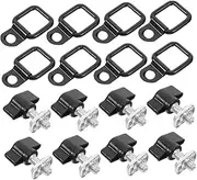 iplusmile Versatile Car Roof Screw Kit 8 Pieces Trunk Bed Ring Hooks Compatible for Vehicle