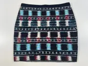 Rachel Roy Woman’s Viscose Nylon Blend Stretch Pull On Skirt L