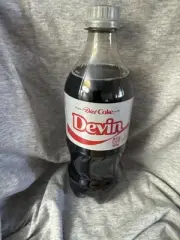 Share A Coke with Devin 2025 Personalized Gift Coca Cola Bottle 20oz Diet Coke