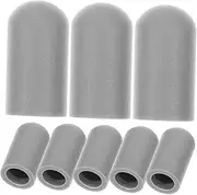 GREENADSCAPE 10pcs Drumstick Mute Tips Drum Mallets Protective Caps for Quiet Practice Lightweight and Compact for Enhancing Skills and Techniques for Home and Outdoor Use