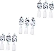 Shampoo Holder 9 Sets travel bottles keychain hand refillable bottles holder Empty key holder for keychain silicone keychain small soap dispenser lotion with cover Liquid Lipstick