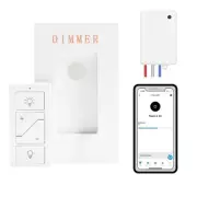 Wireless Light Switch and Receiver, Remote Light Switch Compatible with Alexa...