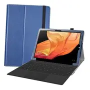 for CHUWI UBook Pro Tablet Case,PU Leather Folio 2-Folding Stand Dark Blue