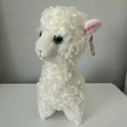 Ty Classic Lily the Cream Colored Llama 12in Plush Stuffed Animal 2018 Retired
