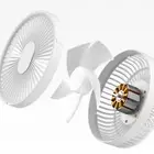 2 in 1 Portable LED Camping Lantern Ceiling Fan Rechargeable Hanging Tent Light