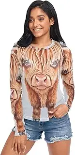 [RPLIFE] Highland Calf Mesh Shirt Long Sleeve, Sheer Mesh Tops for Women S-XXL