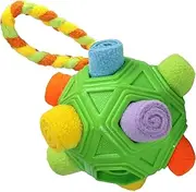 Puzzle Toys for Dogs | Snuffle Natural Dog Treat Ball - Pet Accessory for Indoor Outdoor Floor Play Travel Home Mental Stimulation