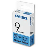 在飛比找PChome24h購物優惠-CASIO 標籤機專用色帶-9mm【共有9色】藍底黑字XR-