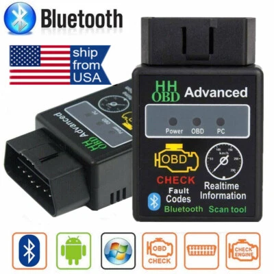 OBD2 Car Bluetooth Code Scanner Reader ELM327 Automotive Diagnostic Tool OBDII B