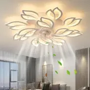 35''Ceiling Fans with Lights, Modern Ceiling Fan with Lights and Remote, Dimm...