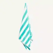 Green Striped Hotel Pool Towel | Bnb Supplies