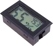 5pcs Digital Indoor Humidity Meter Humidity Gauge Monitor Mini Hygrometer Digital Humidity Gauge Hygrometers Outdoor Hydrometer Station Digital Hygrometer Solar Black