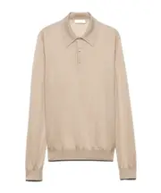 Cashmere and silk polo shirt IT50,IT48 snow White
