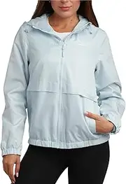 Reebok Women's Windbreaker Jacket - Lightweight Water and Wind Resistant Outdoor Hooded Rain Coat for Running (Sizes: S-XL)