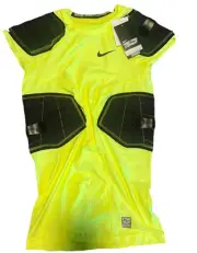Nike Pro Combat Mens Neon Green Hyperstrong Padded Compression Top