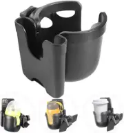 Hemousy Universal Cup Holder,2In1 Stroller Bottle Holder with Phone Holder 36...