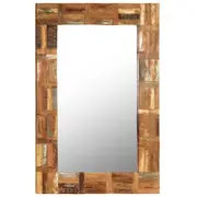 Wall Mirror Solid Reclaimed Wood 60x90 cm vidaXL