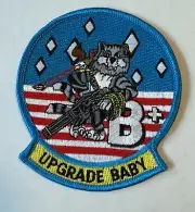 "Upgrade Baby" F-14 B+ Tomcat Felix 4" Patch US Navy