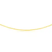 9ct Yellow Solid Gold Serpantine 45cm Chain