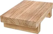 ZUNOXAZ Rustic Wood Stool Display Stand Versatile Decorative Stool for Home Decor for Plants Candles and Crafts Easy to Move Maintain for Kitchen Living Room Use