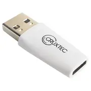 Cruxtec USB-A Male to USB-C Female Adapter