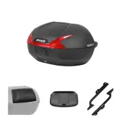 Set SHAD Bauletto SH47 Red & Frame For Suzuki 650 Sfv Gladius 2009-2016