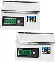 KOMBIUDA 2Pcs Miniature Electronic Scale Portable Digital Kitchen Scale for Dollhouse Accessories Precision Weighing Tool for Creative Baking and Cooking Simulations