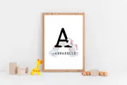 Personalised Kids Print Unicorn Print | Baby Name Print | Baby Gift | Nursery