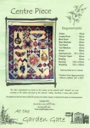 Centre Piece Quilt Pattern Set