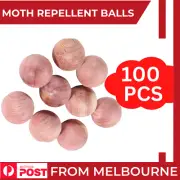 100x Cedar Mothballs Natural Scented Insect Repellent Safe Effective Clothes