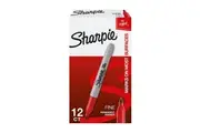Sharpie FP PermMrk NP Red Bx12