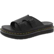 Dr. Martens Mens Black Buckle Slide Sandals 5 Medium (D) BHFO 1020