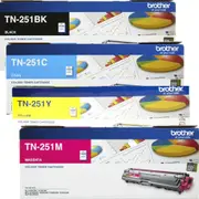 Brother TN251 Toner Ink Cartridge Black/Cyan/Magenta/Yellow Set Genuine