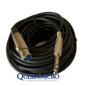 50Ft XLR Shielded 3Pin Female to 1/4 Stereo Male Mic Microphone Cord Audio Cable