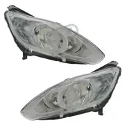 Ford C-Max Mk2 2010-2016 Headlights Headlamps Chrome 1 Pair Drivers & Passenger