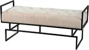 SEI Furniture Coniston Bench, Beige