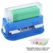 Dental Cotton Applicators Micro Brush Dispenser Container & 400 Pcs Brushes