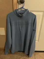 Travis Mathew "Splash of Color" Stretch Golf Quarter Zip Pullover, Large