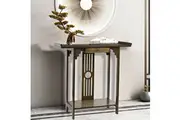 COMFEYA Elegant Wood Entryway Console Table with Drawer and Shelf