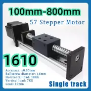 Ball Screw Linear Single Rail Motion Slide Table 57 Stepper Motor 1610 100-800mm
