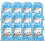 60lbs Bean Bag Filler, Shredded Memory Foam Filling, Soft Pillow Stuffing Bean Bag Refill Foam for Couch Cushion Dog Bed Chair Arts Crafts, Added Gel Particles (Blue)