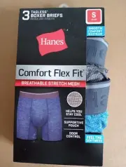 Hanes Men’s Boxer Briefs Comfort Flex Fit Cotton Modal Size Small 28-30 3 Pack